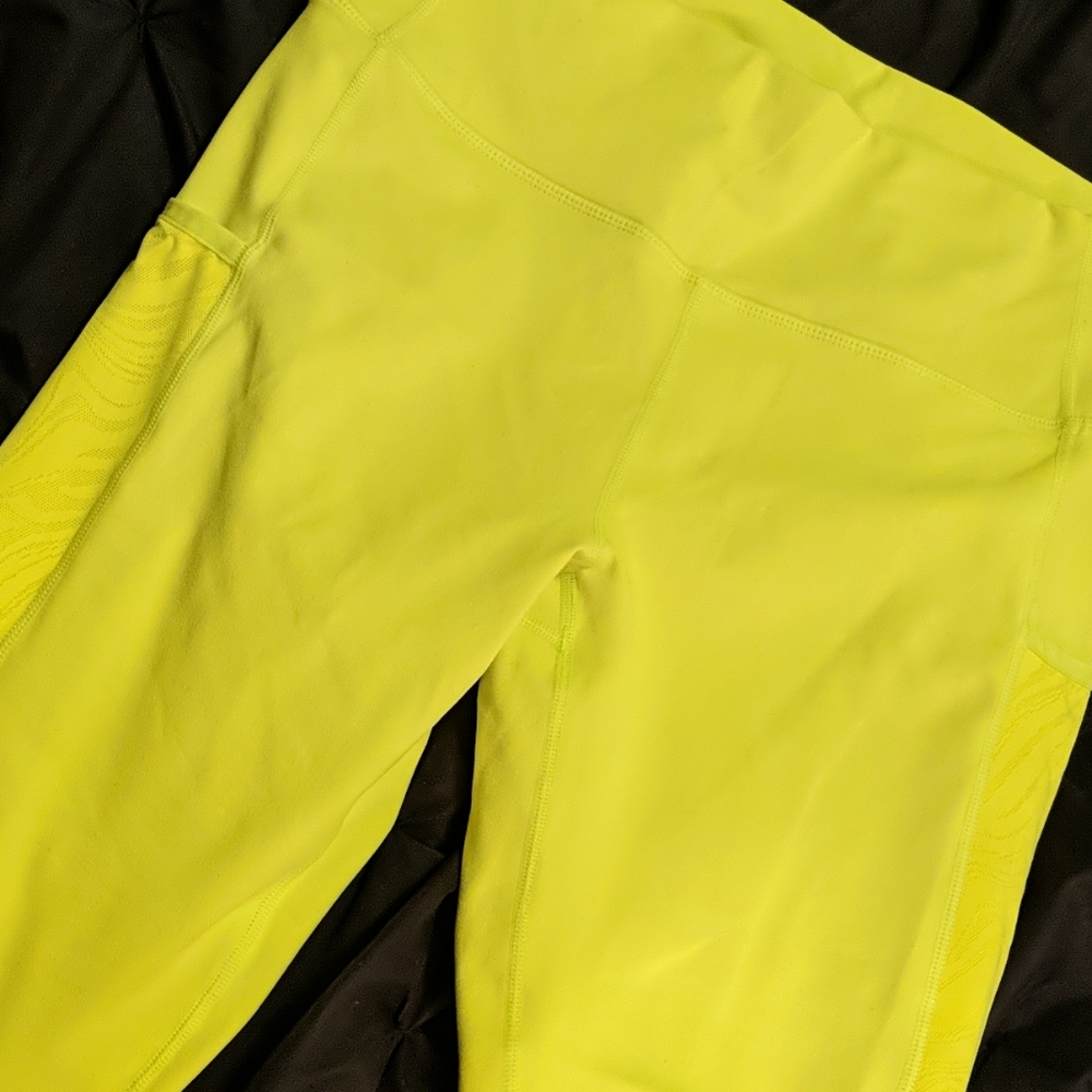 Fabletics Liza Koshy collection neon yellow set